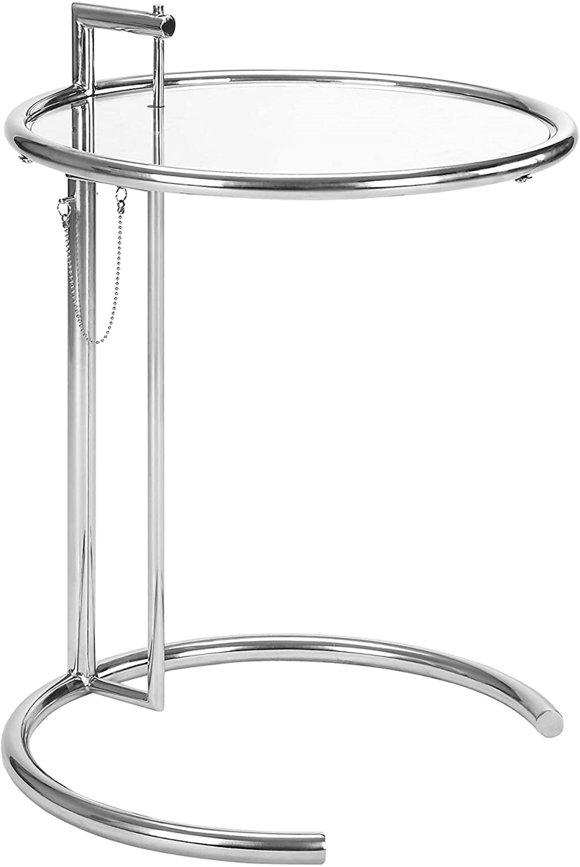 Modern Adjustable Height Coffee Table With Tempered Circle Etsy