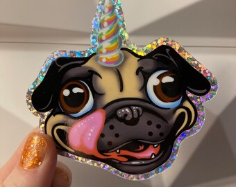 Pugacorn Sticker