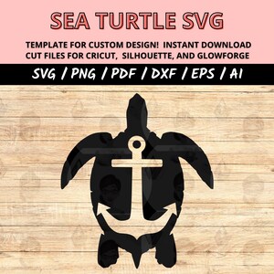 Sea Turtle SVG: Nautical Island Design, Cricut Cut File (Digital Download)