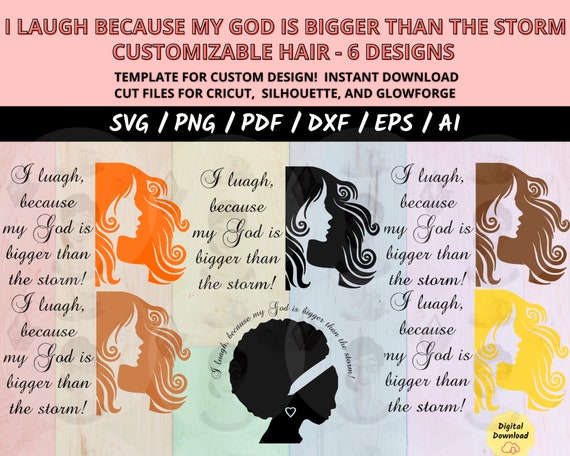 Faith-Based SVG Bundle, My God Is Bigger SVG, Inspirational Bible Verse Cut Files, Cricut Silhouette Religious Quotes, Christian SVG Designs