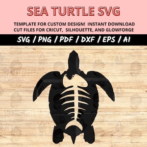 Sea Turtle SVG: Nautical Island Design (Digital Download)