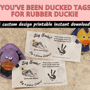 Customize your Jeep Ducking Experience with 13 Rubber Duck Tags (Printable PDF)