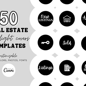 Copertine in evidenza per immobili, Copertine in evidenza blu, Icone immobiliari, In evidenza di Instagram, Marketing per agenti immobiliari, Instagram per agenti immobiliari
