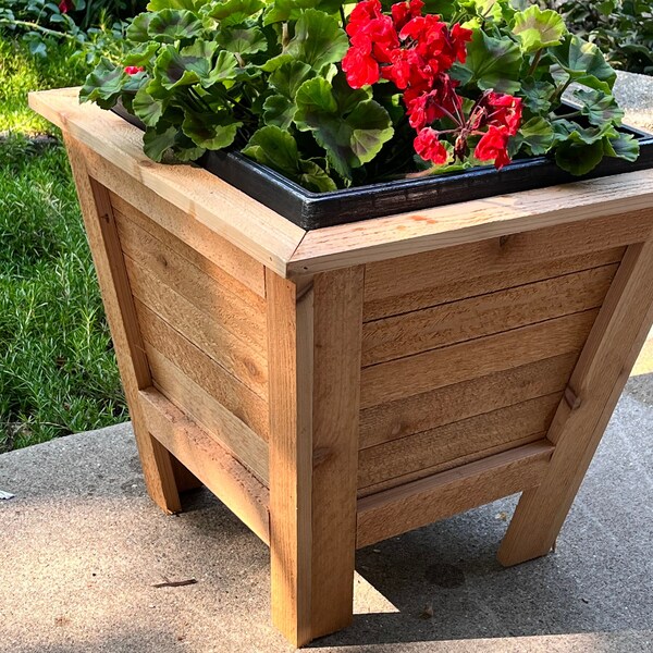 Cedar Planter Box Etsy