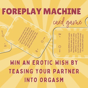 Vorspiel Maschine - Sex Karten - Sex Spiel - Beziehungs Spiel - Sex Positionen Karten - Vorspiel Spiel für Paare - Kinky Sex Spiel - Reif Bild 2
