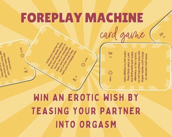 Foreplay Machine - Sex Cards - Sex Game - Relationship Game - Sex Positions Cards - Foreplay Game for Couples - Kinky Sex Game - Mature