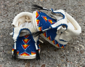 beaded baby moccasins