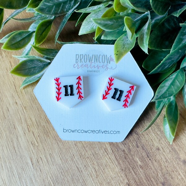 Baseball Earrings Etsy