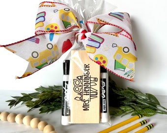 Personalized Teacher Gift, Personalized Whiteboard Chalkboard Eraser, Teacher Appreciation Gift, Personalized Gift, Engraved Teacher Gift
