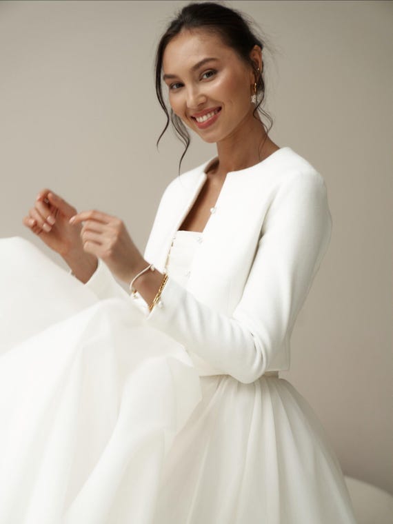 Bride Dresses Shrug To Wear Over Formal Dress Bridal Jacket