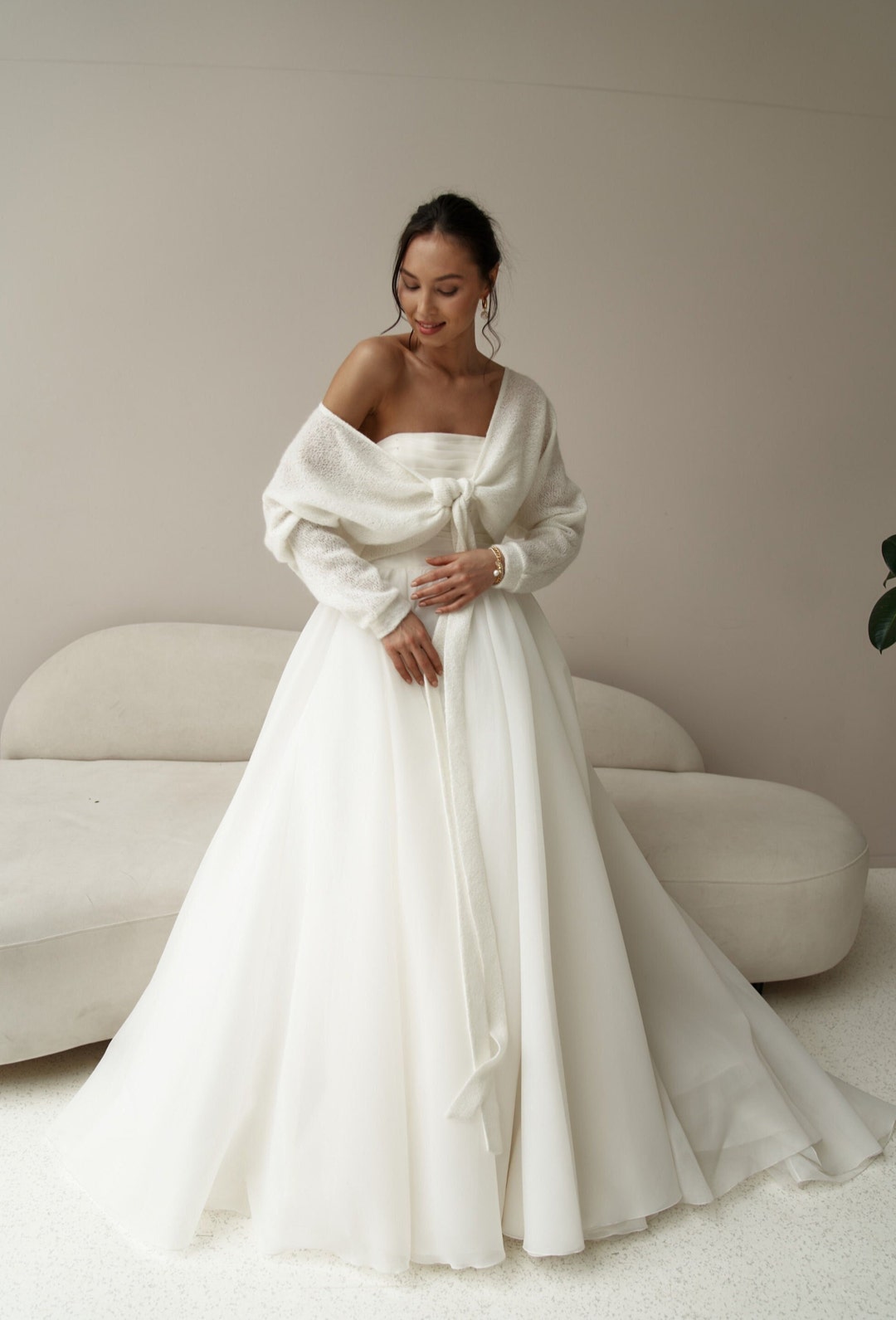 Bridal Cardigan Knit Jacket for Wedding Bridal Coat Modern - Etsy