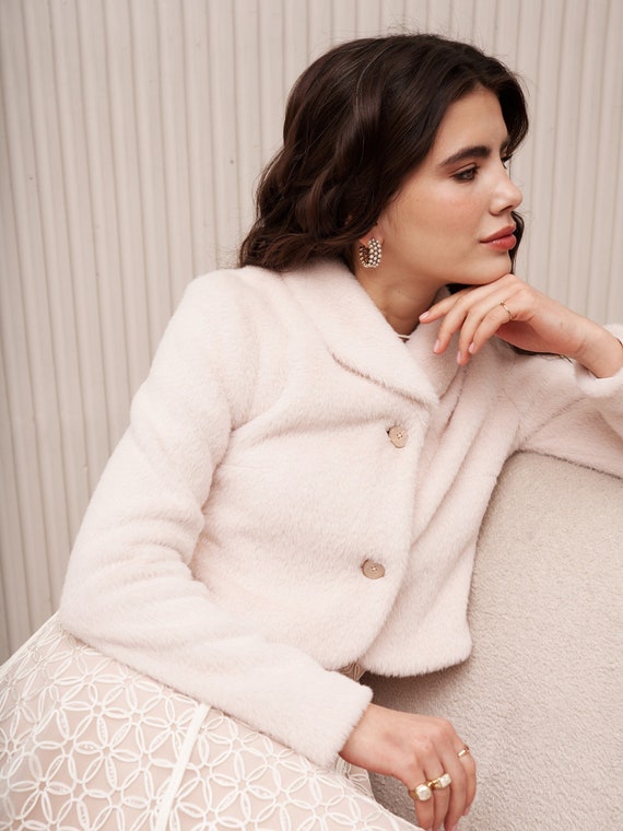 Bridal Jacket Dressy Jacket to Wear Over the Dress Wedding Dress Bolero shrugs Bridal Coverup Pink Jacket for Weddings Blush Bride Coat Etsy UK