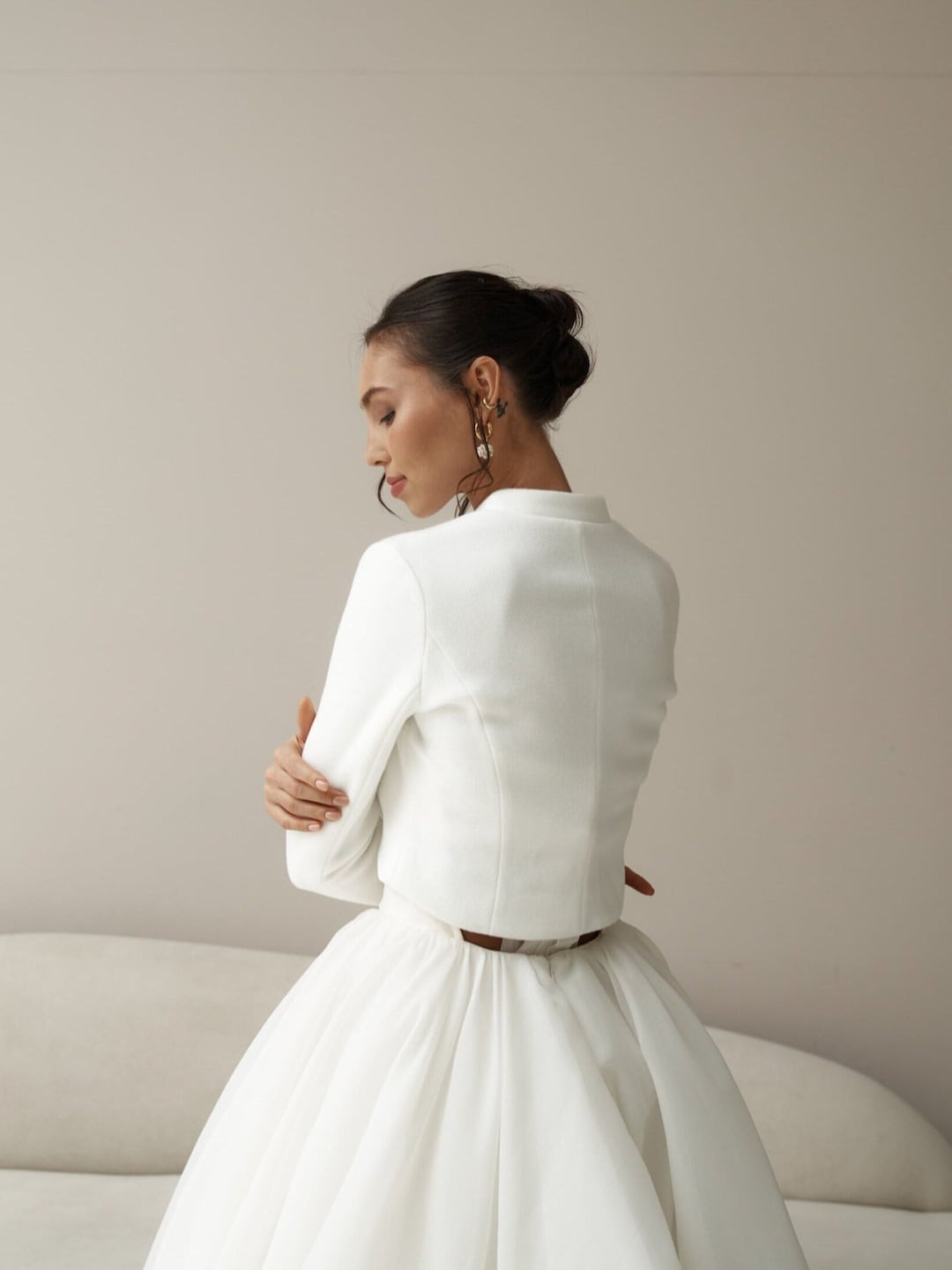 Vestido Boda Novias Con Chaqueta Chaquetas Para Vestido Venca Chaquetas  Fiesta Novia Chaqueta, image size:1080x1440