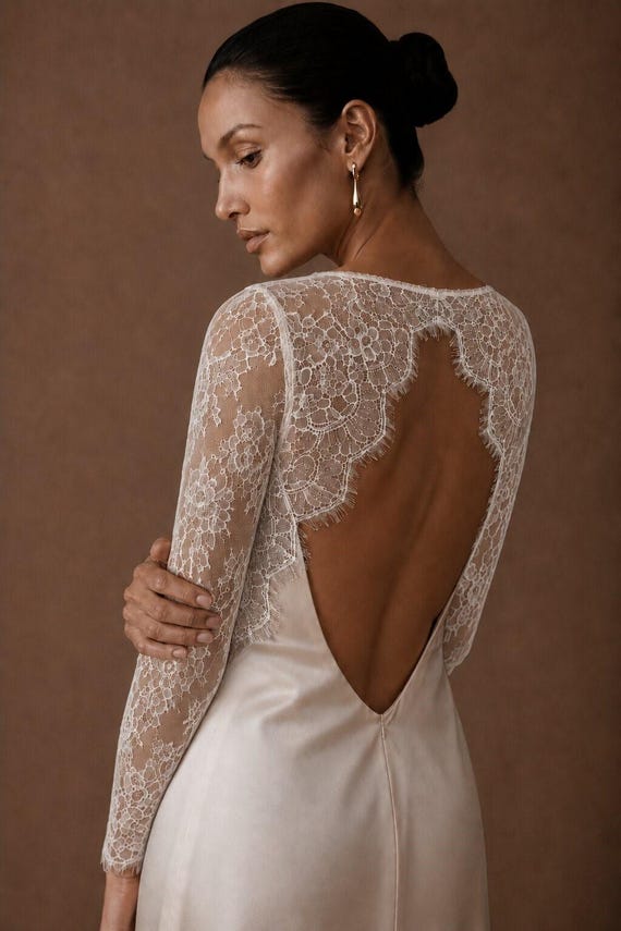 Wedding Lace Topper Bridal Overlay Top Wedding Dress Sleeves Cover Up For Bride