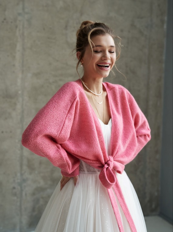 Coral jacket deals for wedding
