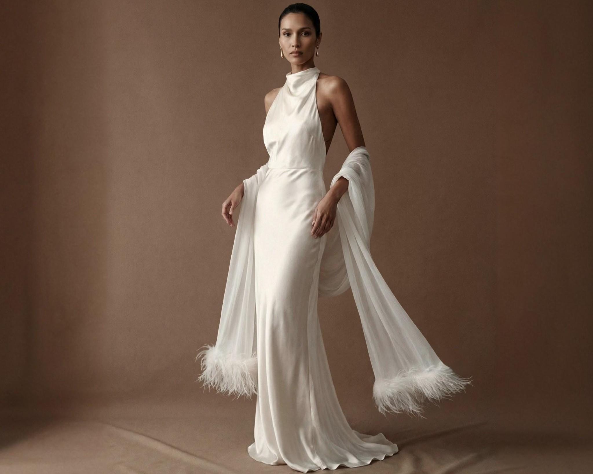 White Cape Dress - Etsy
