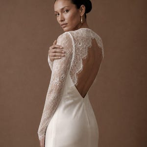 Wedding Lace Topper Bridal Overlay Top Wedding Dress Sleeves Cover Up For Bride White