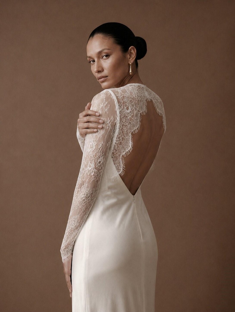 Wedding Lace Topper Bridal Overlay Top Wedding Dress Sleeves Cover Up For Bride White