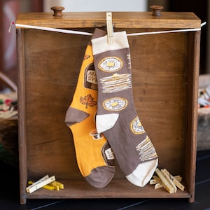 Pancakes & Syrup Mismatched Socks