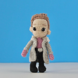 Crochet Baron Zemo doll amigurumi super hero