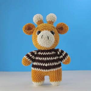 Crochet giraffe amigurumi stuffed animal