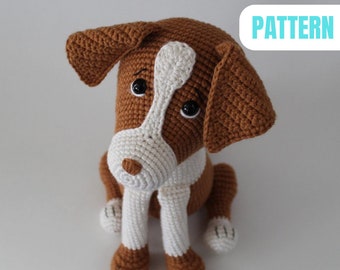 Patrón Johnny El Border Collie Amigurumi / Patrón PDF Perro Ganchillo