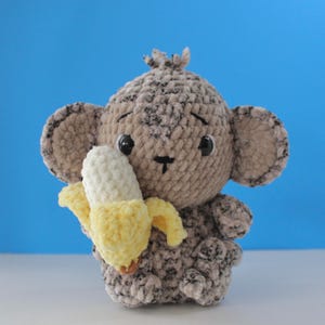 Crochet monkey amigurumi stuffed animal
