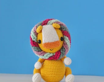 Leone all'uncinetto Amigurumi