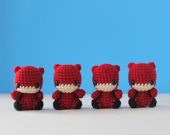 Crochet devil doll amigurumi super hero