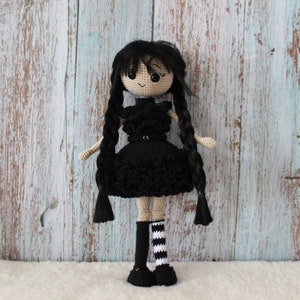 Crochet Wednesday doll | amigurumi doll