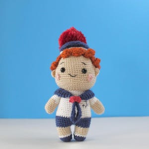 Crochet Sailor Boy amigurumi doll