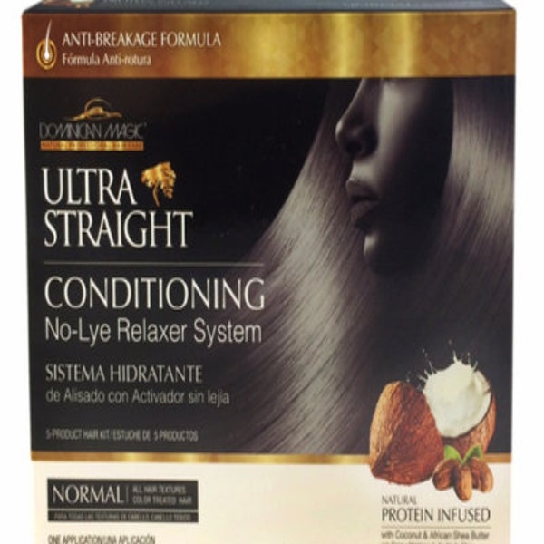 Dominican Magic Ultra Straight No Lye Relaxer Kit Regular (Normal)