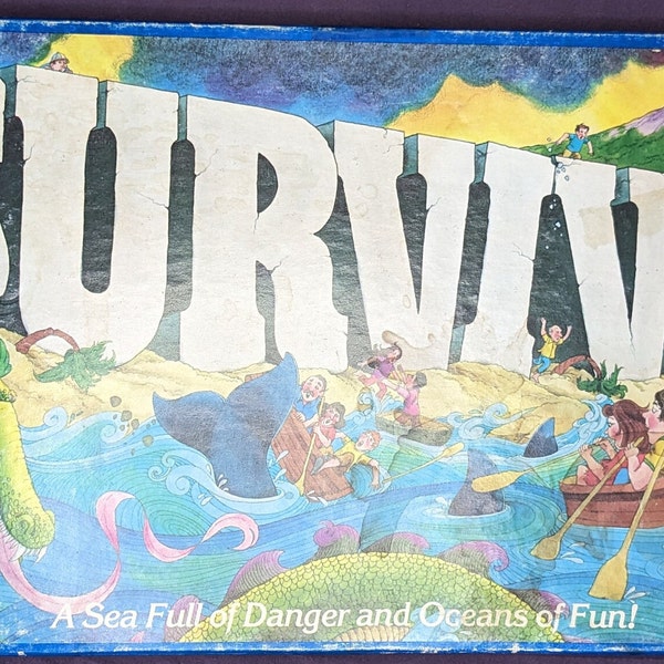 Parker Bros Vintage 1982 Original "Survive!" Board Game - Complete