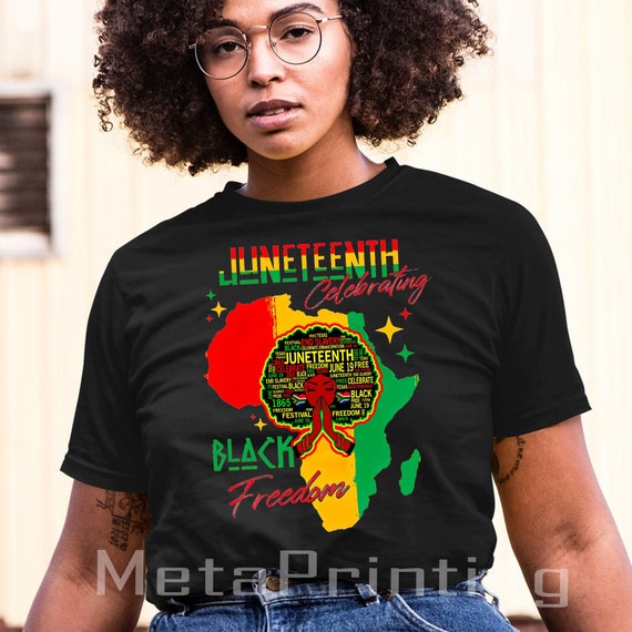 Juneteenth Black Woman Shirt Juneteenth Shirt Black History - Etsy