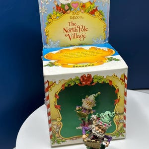 ENESCO North Pole Vllage Santa Outhouse Retred - RARE Ths s a 1980