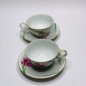 Mid-Century Noritake Nippon Toki Kaisha Tea Cup and Saucer. Set of 2