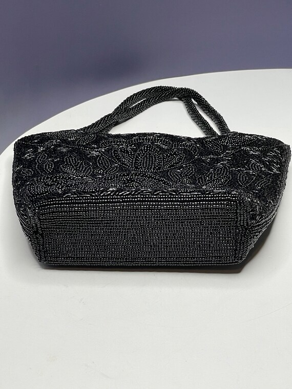 Beaded Black Purse. Beaded Handbag. - image 8