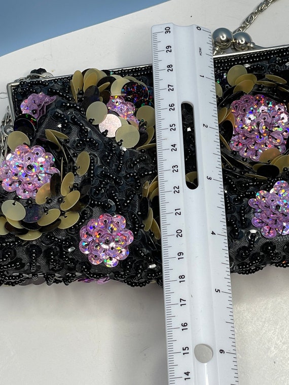 Multi-Color Beaded & Sequence Evening Bag/Purse - image 10