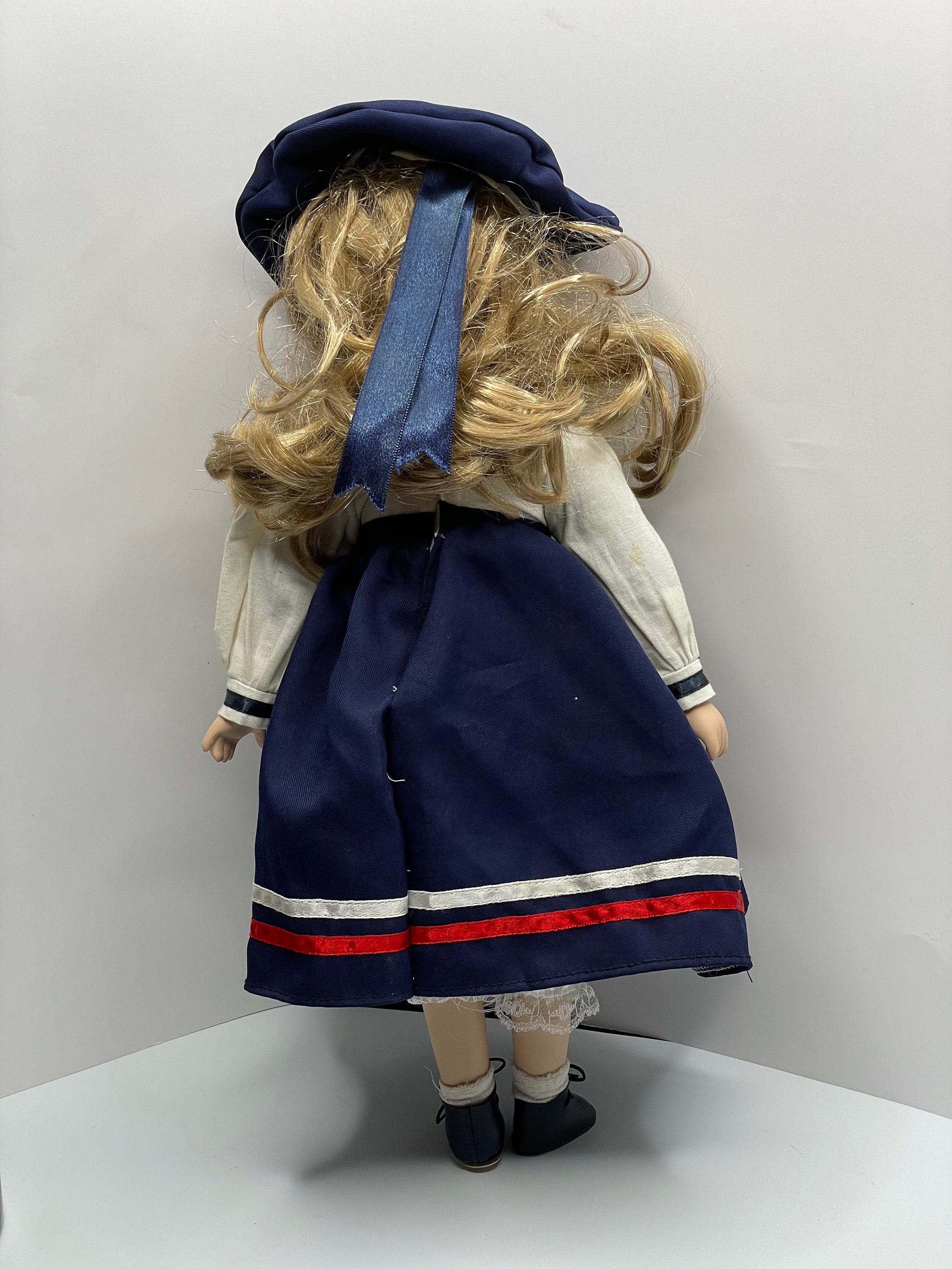 アンティーク　ビスクドール　SAILOR Vintage Porcelain Doll Collectible Sailor Nautical 16