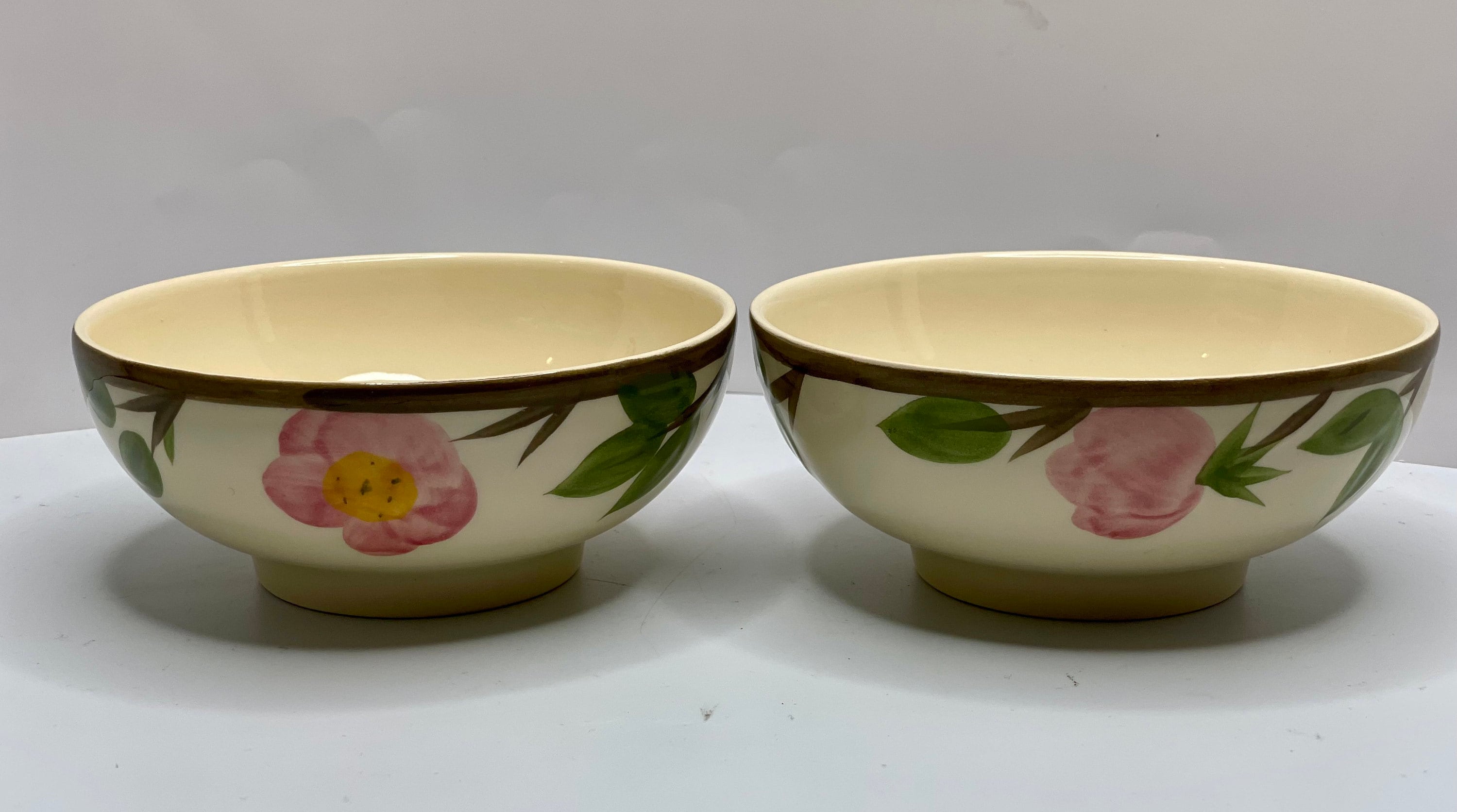 1950s English Franciscan Desert Rose Cereal oatmeal Bowl. Set of 2. Discontinued. Etsy