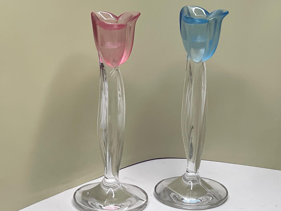Spring Aria by MIKASA . Single Light Candlesticks Candleholders. Set of ...