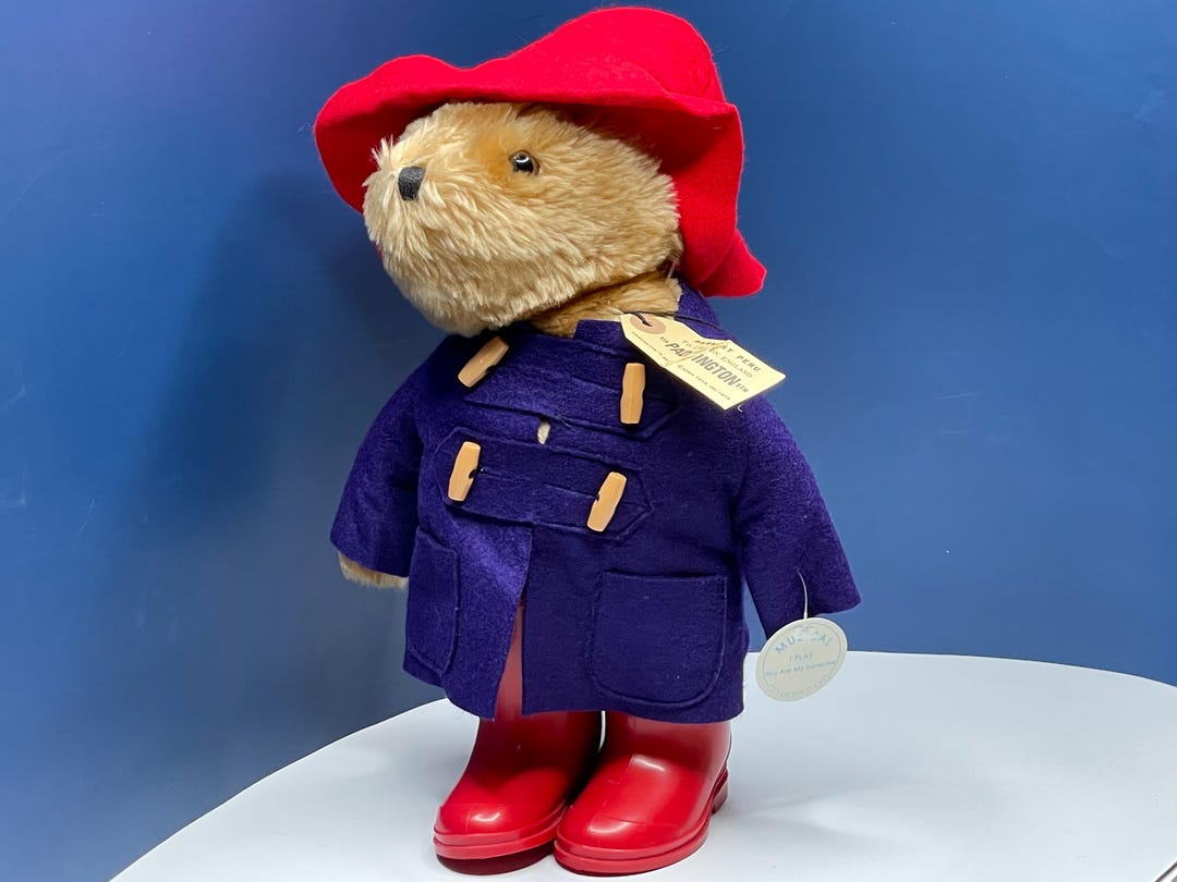 Paddington MUSICAL Bear Eden Toys Original Boots and Outfit 1972