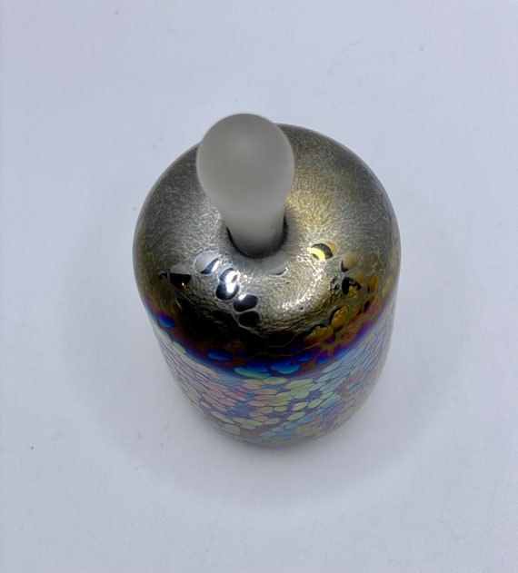 1960's Iridescence Art Glass Perfume  Bottle by G… - image 3
