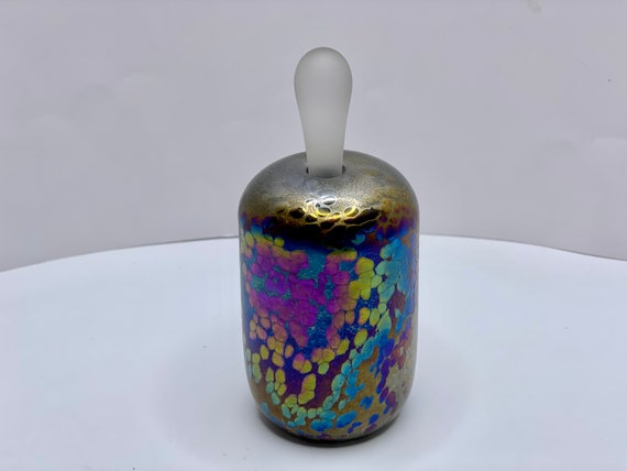 1960's Iridescence Art Glass Perfume  Bottle by G… - image 1