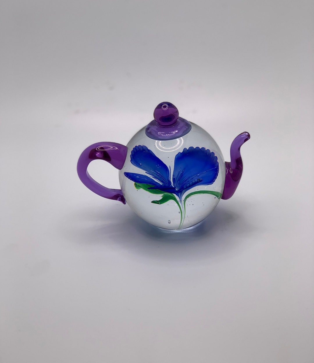 Art Glass Teapot Paperweight From Dynasty Gallery Heirloom Collectibles