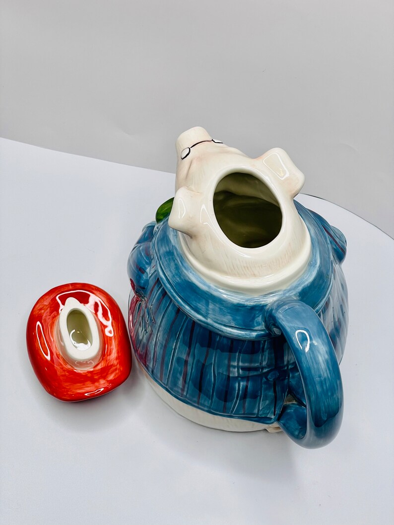 1987 Fitz and Floyd Ceramic Pig Teapot Made in Japan 8.5 Tall Etsy