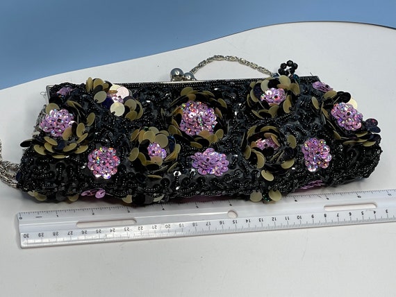 Multi-Color Beaded & Sequence Evening Bag/Purse - image 9
