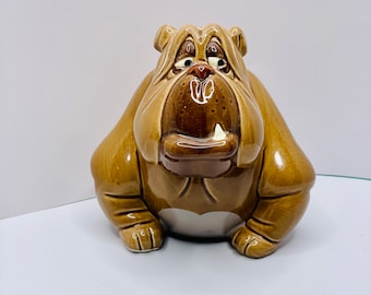 Vintage 1988 Disney Japan Oliver and Company Francis Bulldog Dog Coin Figurine