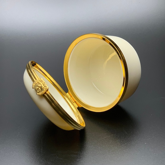Lenox Small Porcelain Jewelry Trinket Box with Go… - image 6