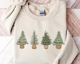 Christmas Tree Sweatshirt | Christmas Shirts for Women | Christmas Crewneck | Holiday Sweatshirt | Winter Sweatshirt | Christmas Sweater